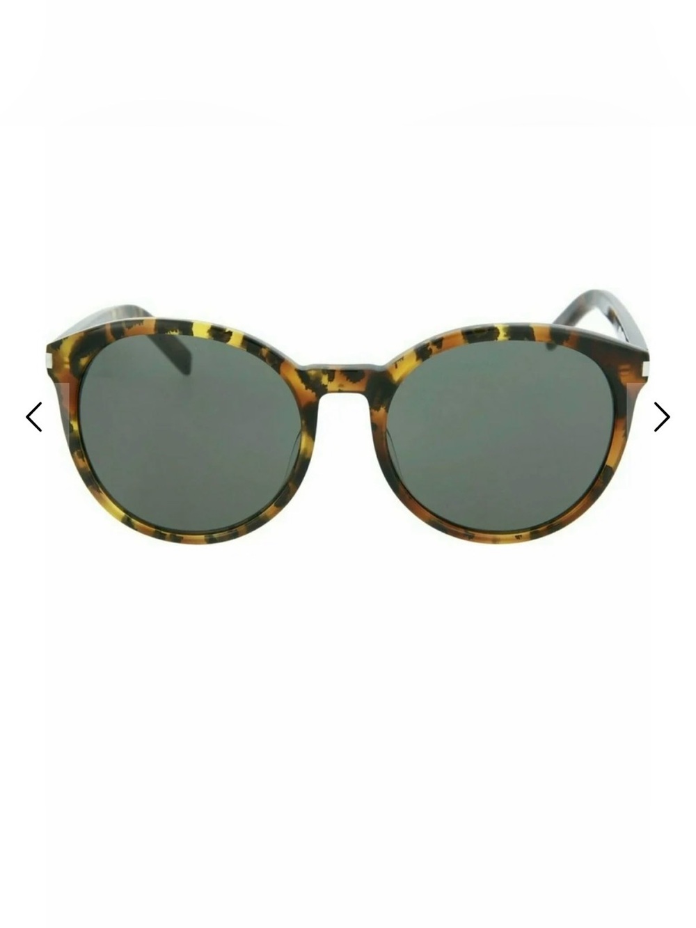 Saint Laurent Tortoiseshell Round Women’s Sunglasses